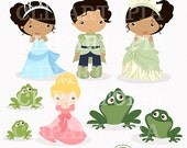 The Frog Prince Digital Clipart For Personal And Commercial Use / INSTANT DOWNLOAD Il_170x135
