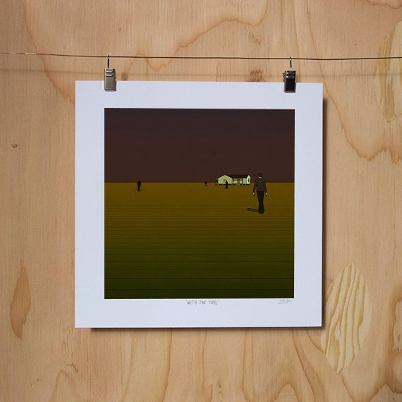 With the Tide - Digital Illustration Art Print