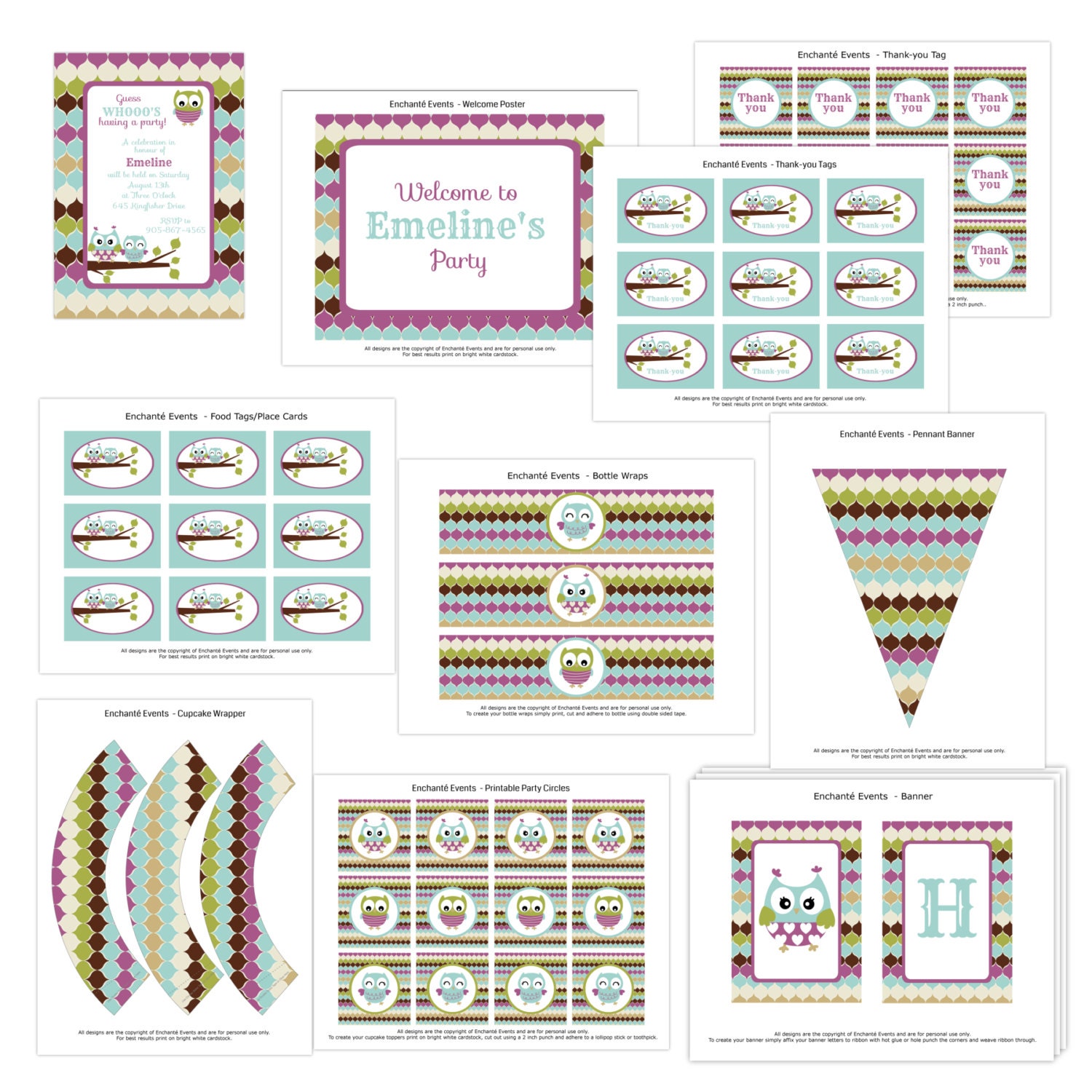 PRINTABLE Princess Party Collection - Deluxe Il_170x135