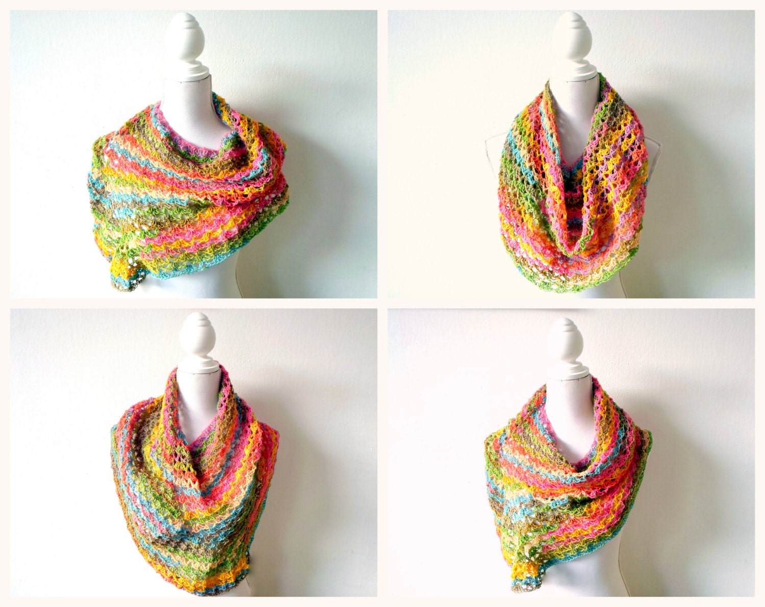 Easy Breezy Ponchette crochet pdf pattern
