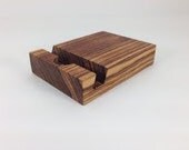 iPad Stand Zebra Wood
