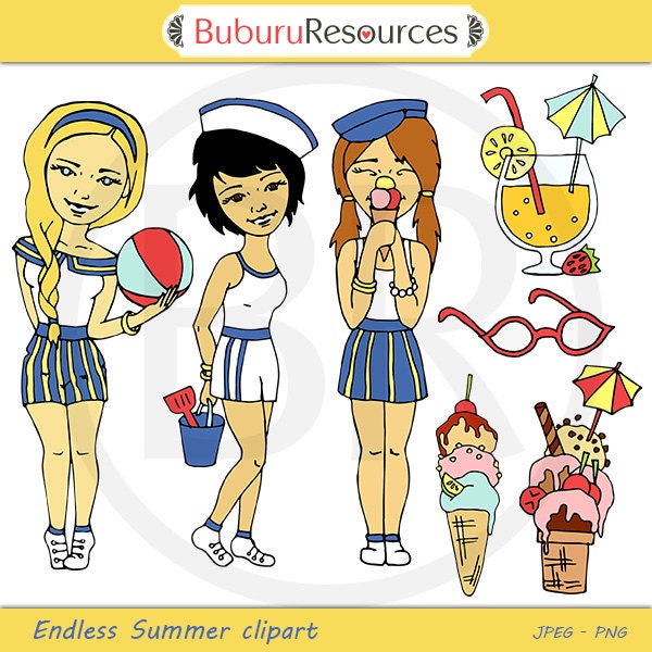 Endless Summer clipart - Personal and Commercial Use