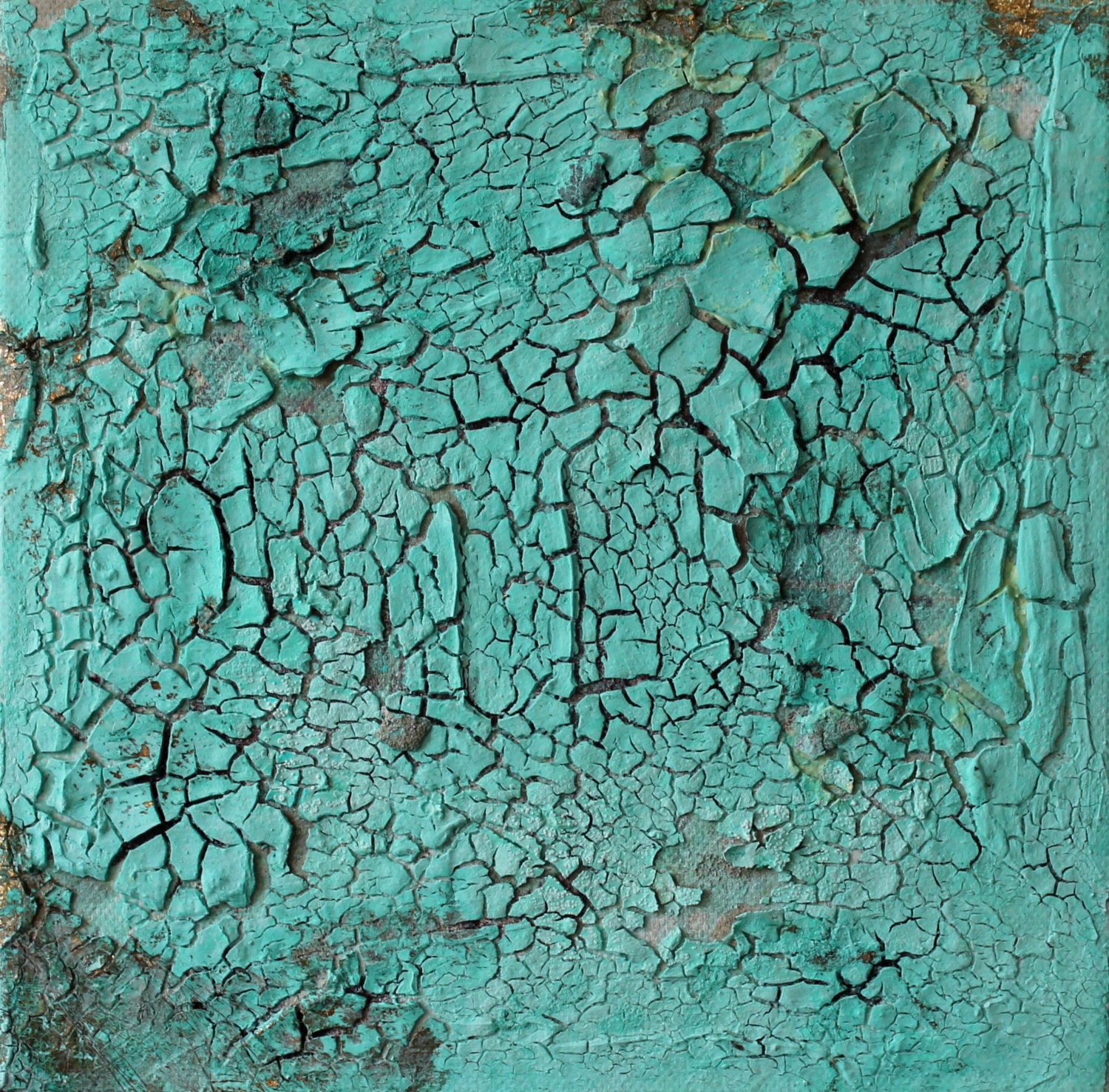 Abstract on canvas 20x20 cm original painting mixed media