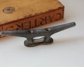 Ahoy - Vintage Boat Cleat - Steel - Nautical - Adventure - Sea - Seashore - Maritime - Home Decor