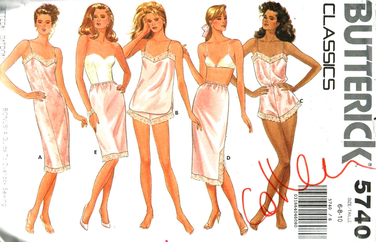 Vintage Sewing Pattern Butterick No Uncut S Lingerie Slips