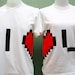 Two Pixel Heart T-Shirt Desing for couple and gamer 8 bits inspire from The legend of Zelda