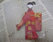 Handmade Japanese Origami Doll using Red Packet / AngPau Bookmark