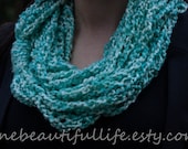 Crochet Infinity Chain Scarf - "Brittney" - Featured at All Blinged Out Cowgirls