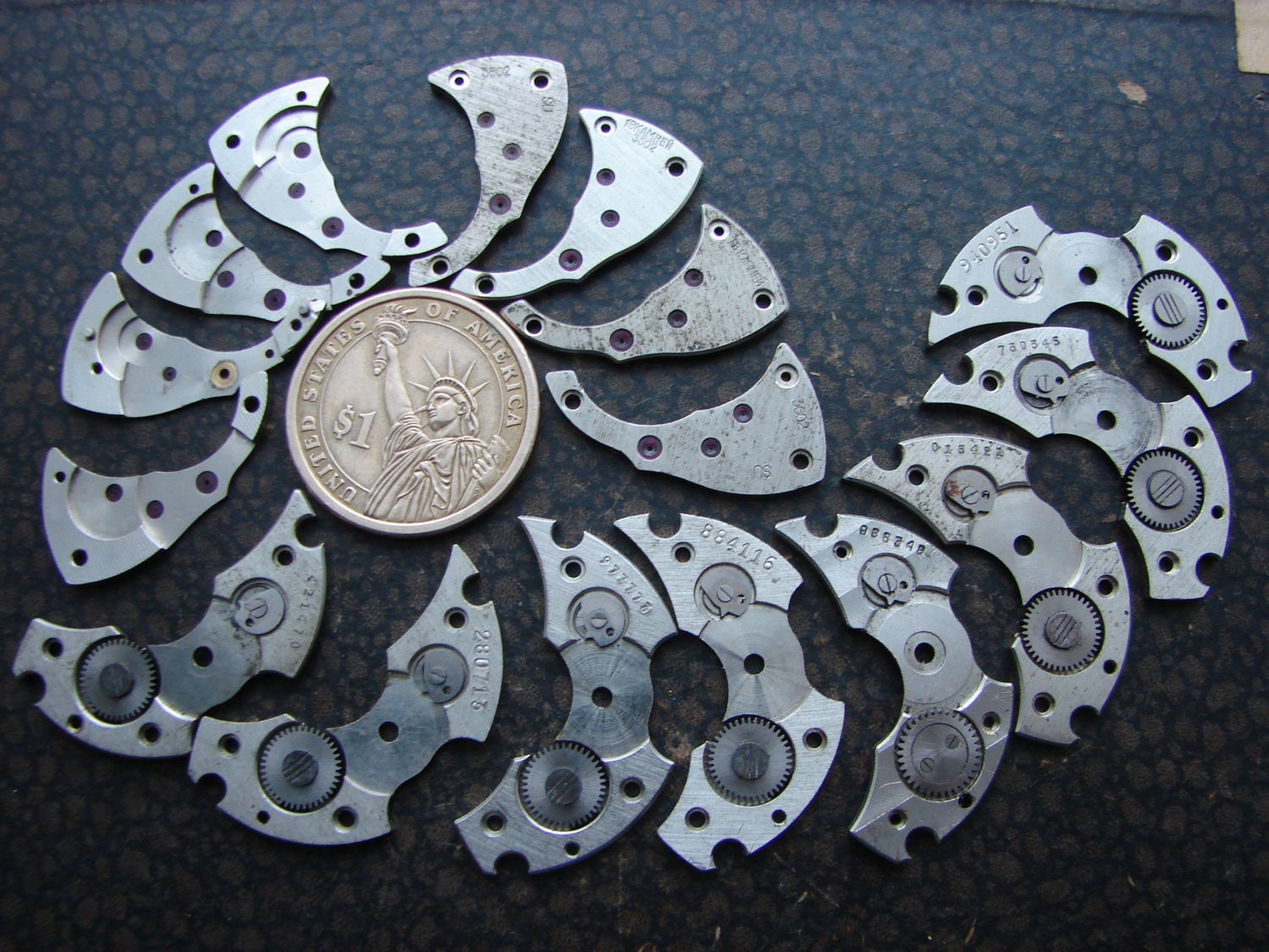 Antique Vintage Steampunk Watch parts / Pocket Watch parts / Altered Art Industrial MIxed Media Assemblage / steam punk