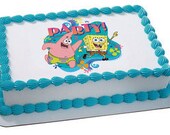 SPONGEBOB-PARTY...Edible Image Cake Topper Il_170x135
