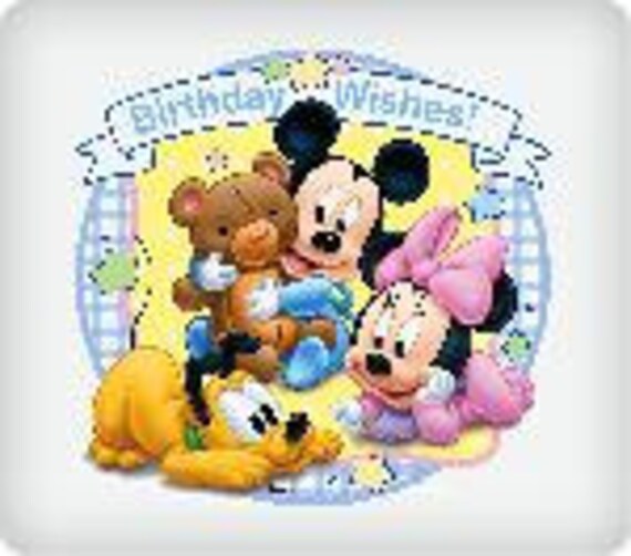 DISNEY BABIES-Birthday Wishes Edible Image Cake Topper Il_570xn