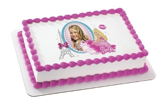 BARBIE-FASHION STAR Edible Image Cake Topper Il_570xn