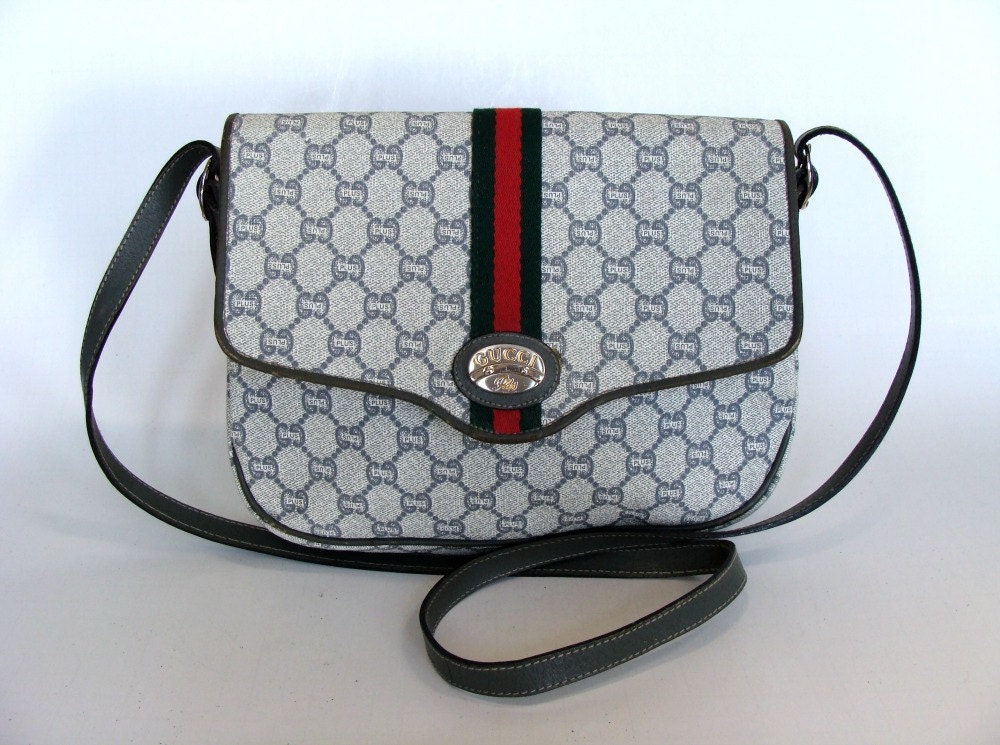 Gucci Plus Gray Monogram Cross Body Bag Gucci by Spartinas on Etsy