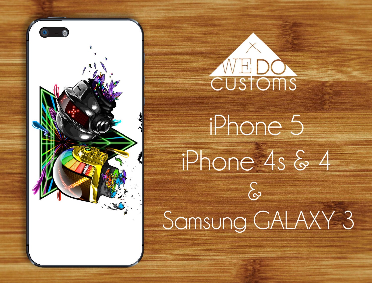 iPhone Cases - Daft Punk Dance Music DJ Electronica EDM Party Rave Hipster Hard Cover Protective iPhone 4 iPhone 5