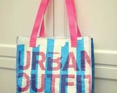 Recycled Bag / Eco Friendly Fused Plastic Shopping Bag Tote / Green-Go Bagz