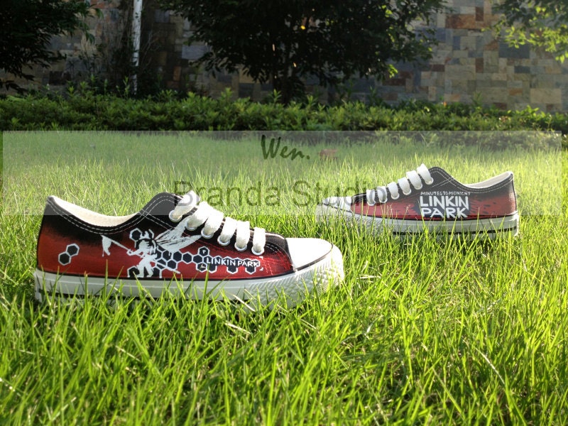 2013 Linkin Park Low Top  Hand Painted Shoes Custom Shoes,Fashion Shoes,Sneakers