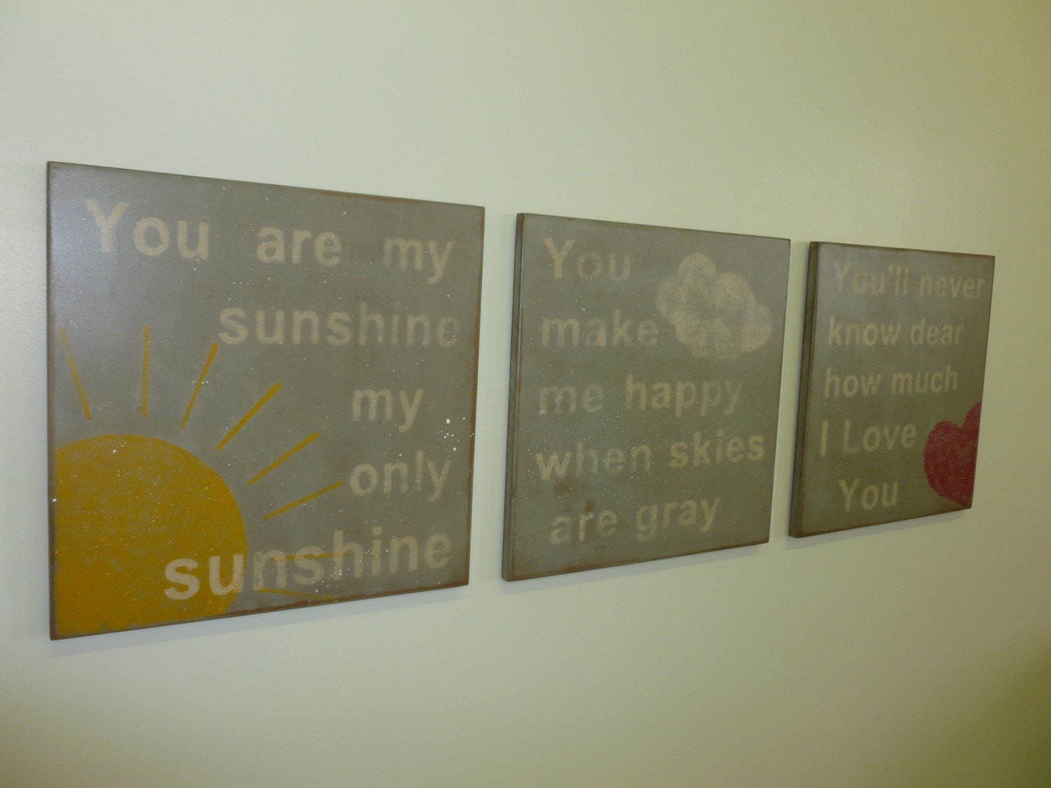 You Are My Sunshine Sign Nursery Sign Kids Sign Wall Decor Rustic Sign Vintage Sign