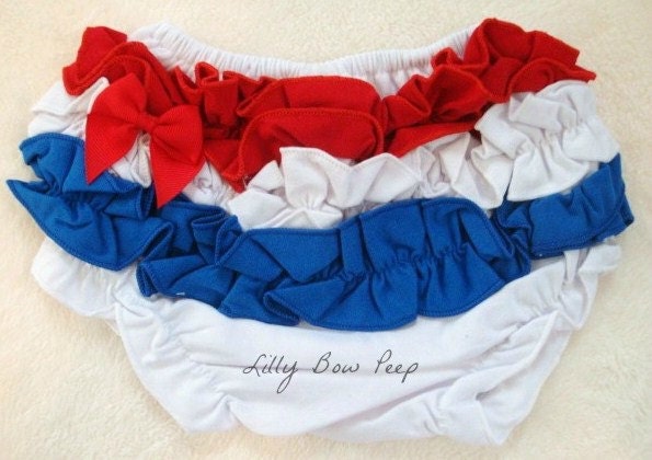 15% OFF-Red White & Blue Diaper Cover-Bloomers-Baby Girl Clothes-4th Of July-Fourth Of July-Newborn-Infant-Toddler-Photography Prop-Holiday
