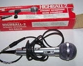 Vintage Realistic 33-985B Dynamic Microphone Highball-2 50-13,000Hz Response