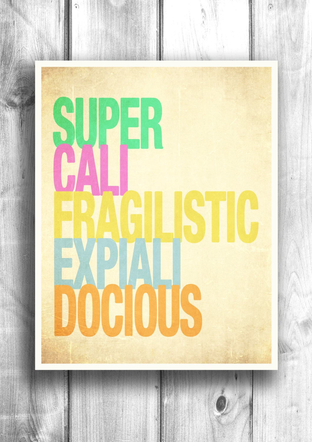 Motivational print typographic illustration movie quote wall decor typography poster digital print wall sign inspirational print 11x14 Type