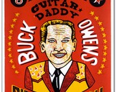 BUCK OWENS- 8th Annual Birthday Bash Hand Printed Letterpress Poster