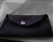 Purple upcycled clutch, Summer wear, Light weight, handmade, casual wear clutch