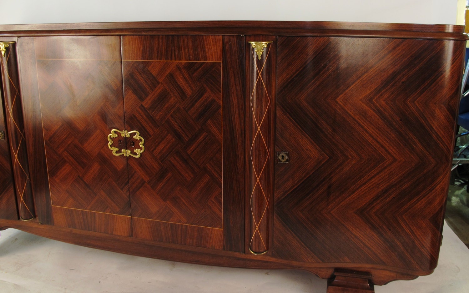 Buy modern sideboards and buffets - ON SALE NOW: Art Deco/American Modern 1940's Mahogany Sideboard/Credenza/Buffet. Inlays