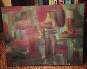 abstract custom canvas painting