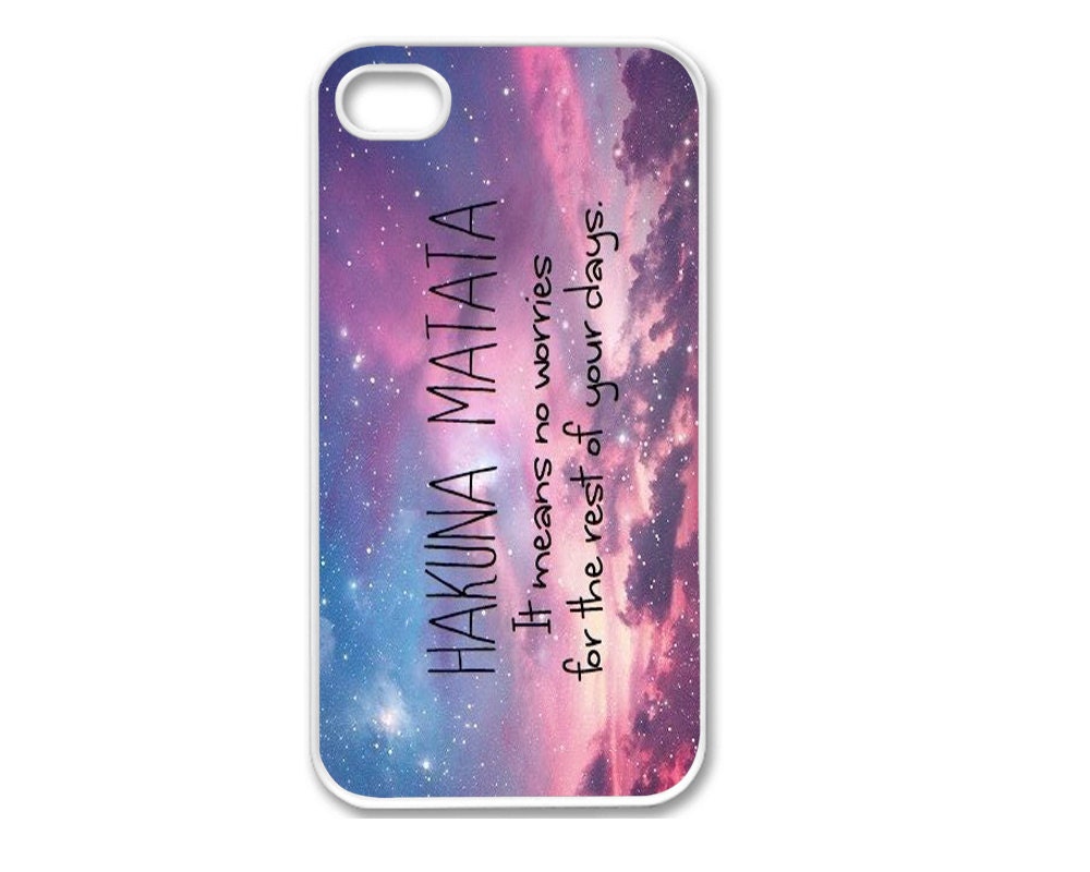 Apple iPhone 4 4G 4S / iPhone 5 5G / iPod Touch 5 Case Cover Skin Hakuna Matata  Design Mobile Phone Accessory