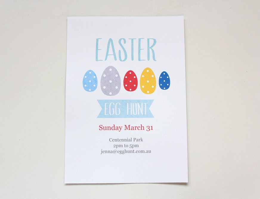 PRINTABLE Easter Egg Hunt Invitation Il_170x135