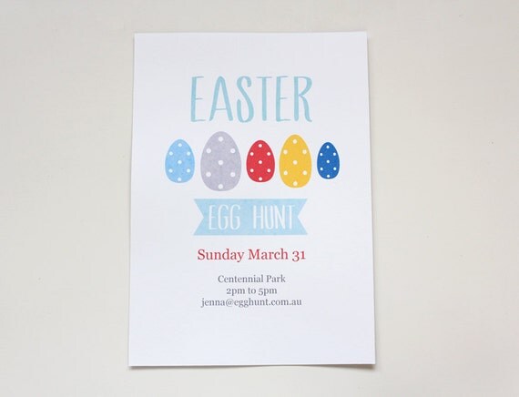 PRINTABLE Easter Egg Hunt Invitation Il_570xn