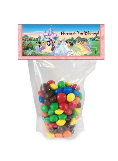 Disney All Princesses Treat Bag Toppers Personalized Custom Printable Digital DIY PDF File