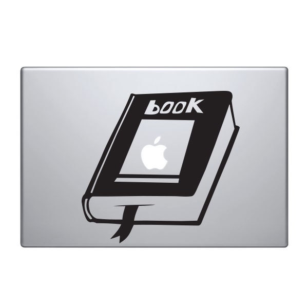 Apple book Vinyl Decal / Sticker to fit Macbook Pro 13" 15" 17" - Custom sizes available - fun - precision die cut library bookshelf
