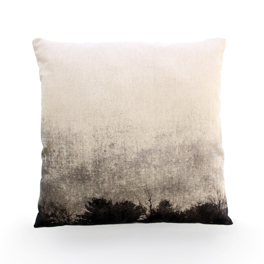 Hand Printed  -VIEWPOINT-  Screen Print 16 X 16 Pillow - Cushion Cover 100% Cotton - PLANETARIUMdesign