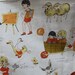 Vintage childrens cotton fabric