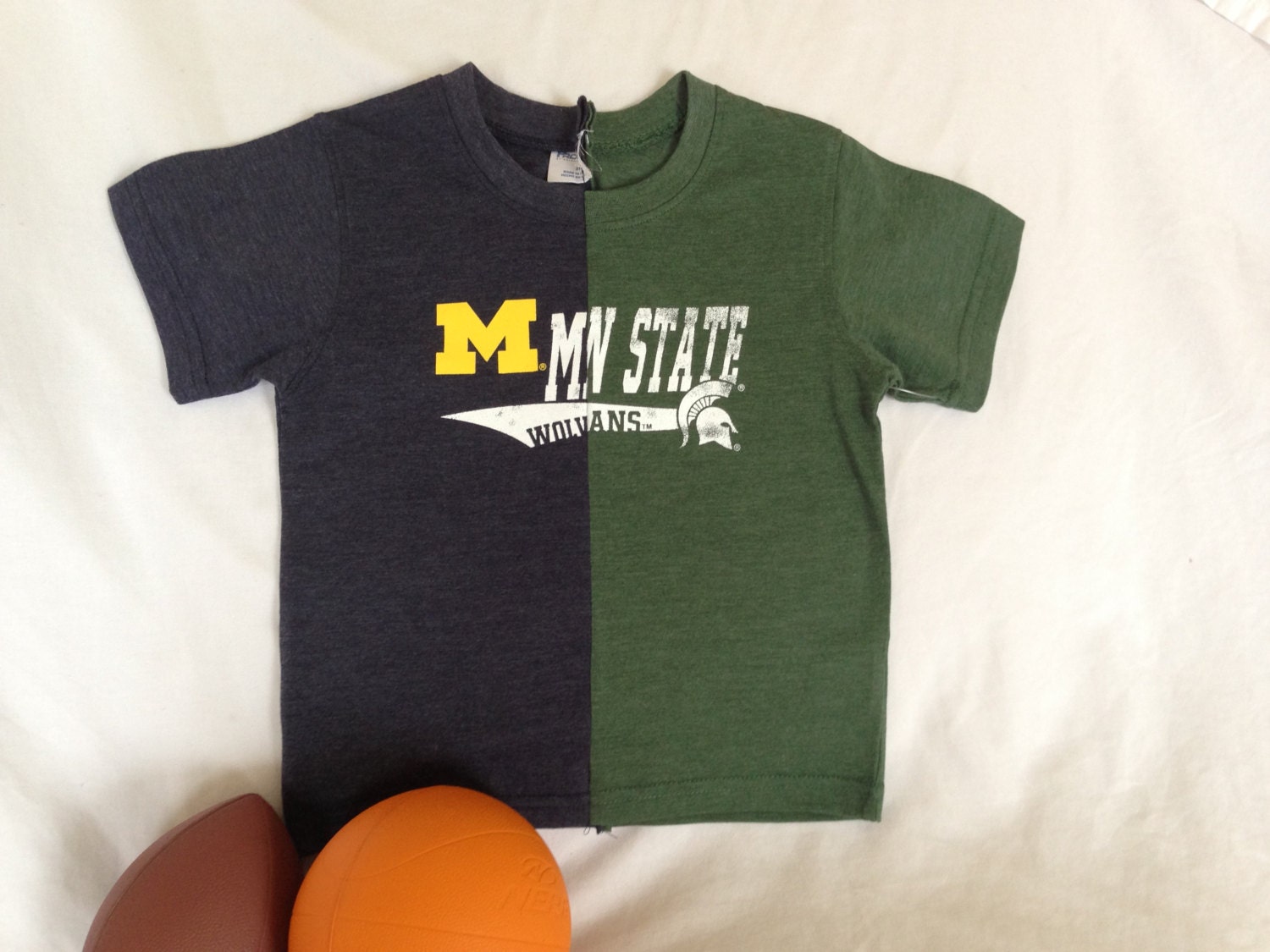 michigan michigan state split shirt