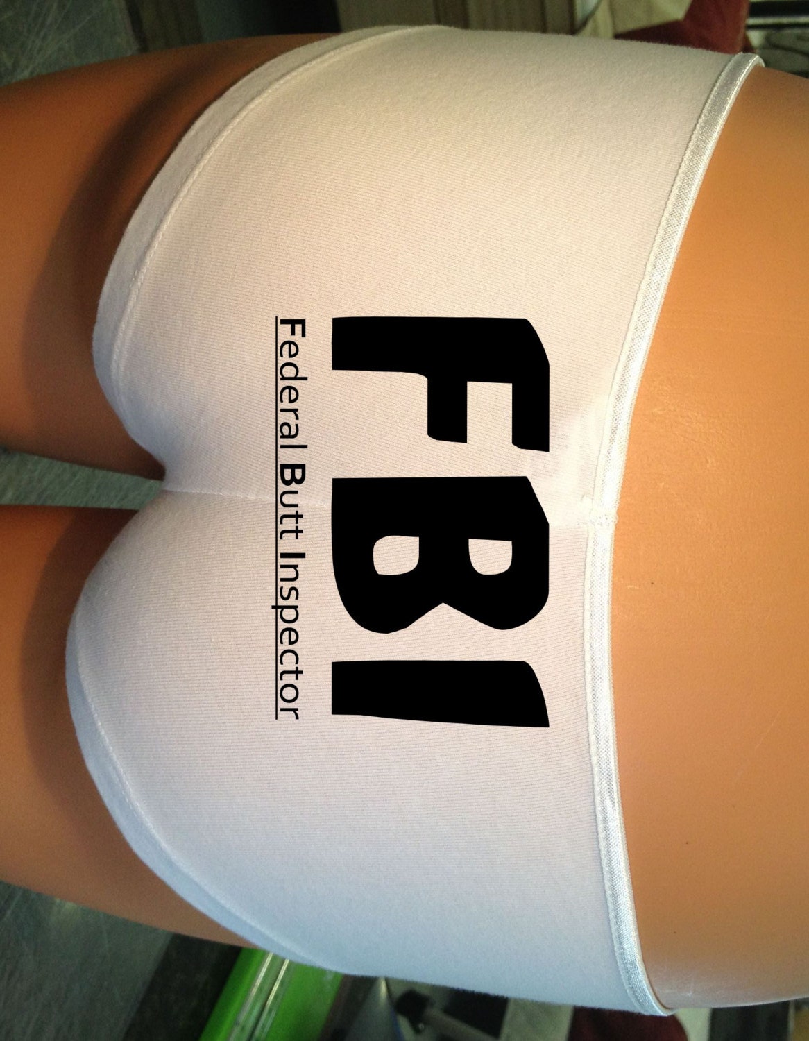Funny "FBI: Federal Butt Inspector" underwear-Panties-Boyshorts-Womens