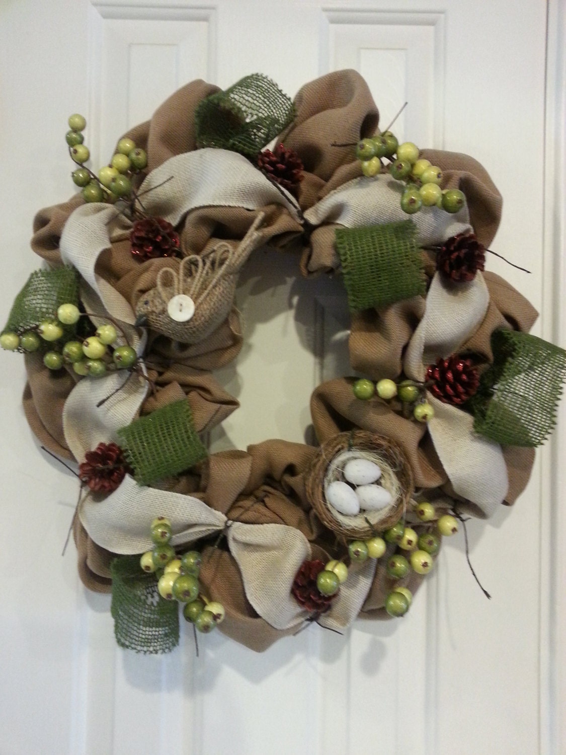 Handmade Burlap Wreath