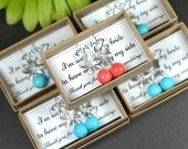 Pink coral, Aqua turquoise blue ,orchid silver ,Bridesmaid jewelry Drop Earrings Wedding Bridal Bridal Jewelry  Bridesmaid Gift