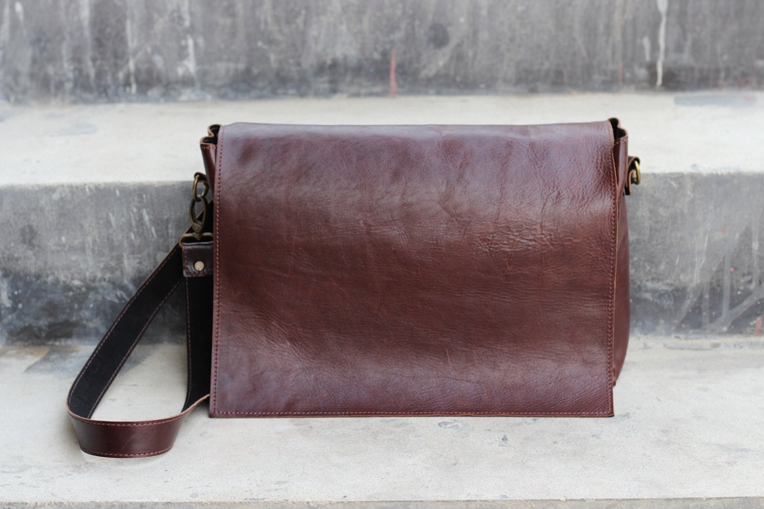 Messenger bag for Mens Women Unisex Brown Leather Satchel leather handbag leather laptop bag Leather bag hand made