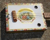 Bad Wolf 3 string Cigar Box Guitar fretted electric acoustic CBG La Aroma De Cuba