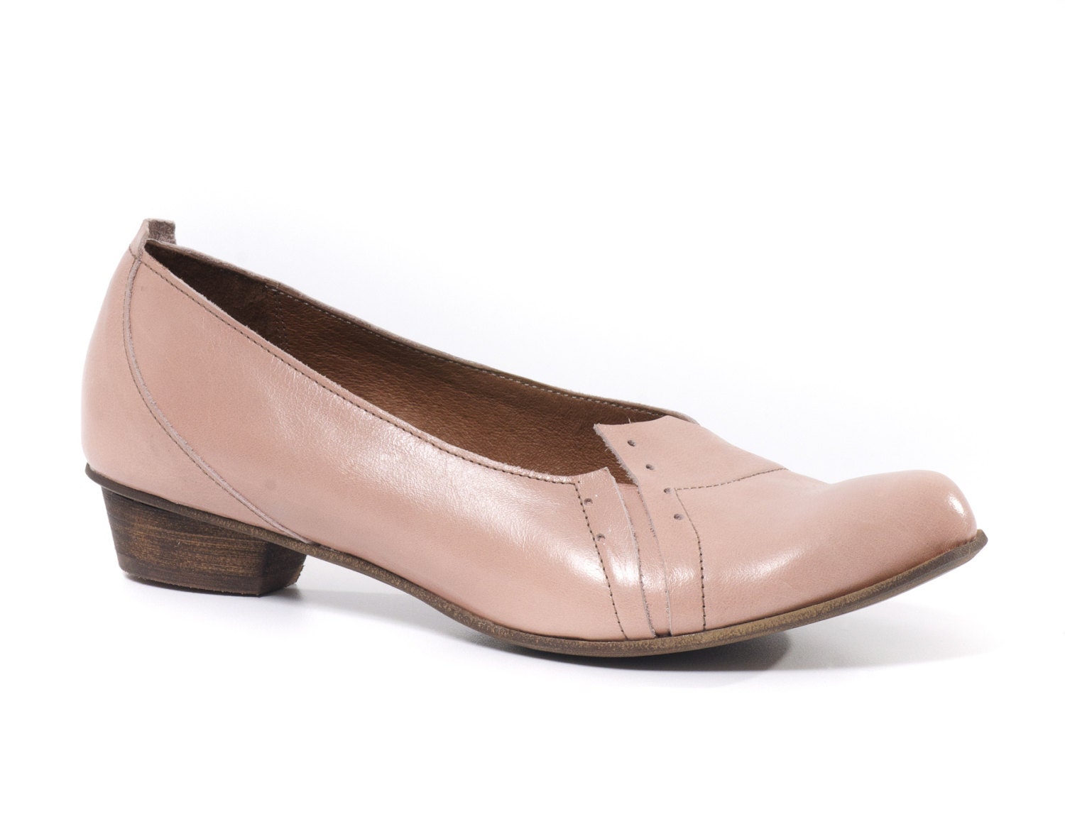 flat shoes, women leather shoes, pink shoes