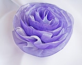 Organza Flower Brooch, Lavender Silk Organza, Brooch Pin, Floral Brooch, Lavender and Violet Silk Organza Brooch