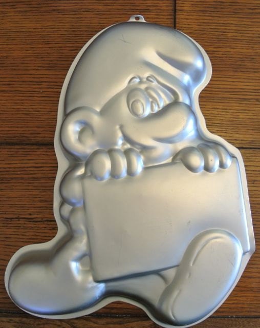 Vintage Wilton Smurf Cake Pan by CaddiesandMore on Etsy