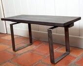 floating genuine mahogany coffee table/bench