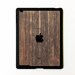 Ipad Case - Black Apple Logo On Rustic Wood Print iPad smart case for iPad 2 / iPad 4 - iPad Retina Cover / Magnetic Smart Case / Flip Case