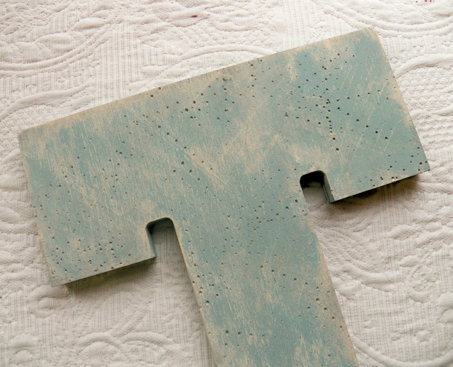 10" Distressed Wooden Letter. Custom Made to Order. Perfect Home & Wedding Decor