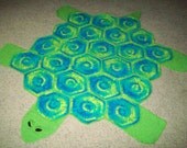 Very fun, large, turtle afghan to cuddle up in.