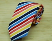Father's Day Multicolor Mens necktie - Silk Woven Man Tie - Necktie Handmade - Best Gift - loadstar