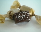 Organic Chocolate Fleur de Sel Caramels - Half pound